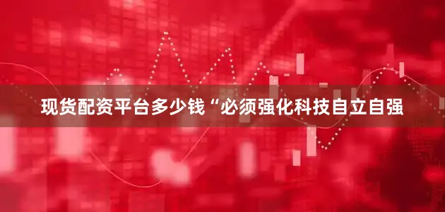现货配资平台多少钱“必须强化科技自立自强